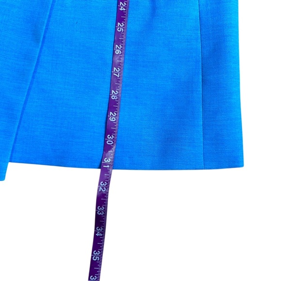 TOPSHOP Double Breasted Vest Bright Blue Size 6 Professional Business Casual - Picture 7 of 9